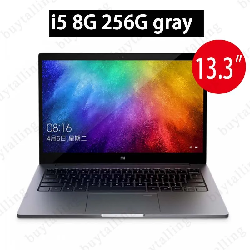 Xiaomi Mi ноутбук Air 13,3 дюймов 8-ядерный процессор Intel Core i5-8250U 2 ГБ графика 620 8 Гб 256 ГБ SSD четырехъядерный ноутбук с отпечатком пальца - Цвет: i5 8G 256G gray MX