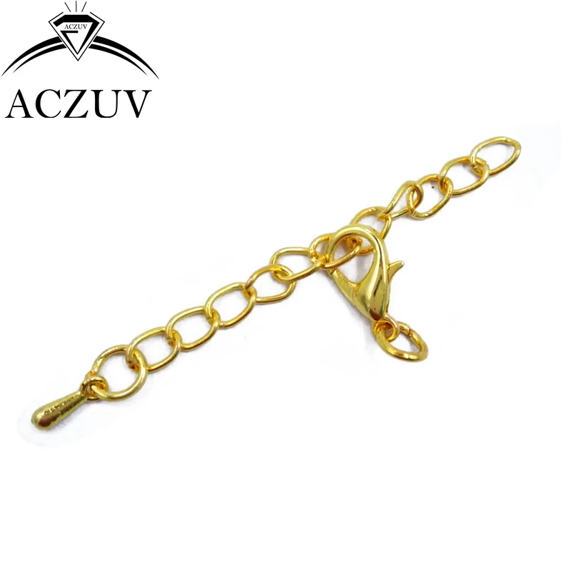 Оптовая продажа 100 шт 12 мм застежка омаров и ожерелья удлинитель для изготовления