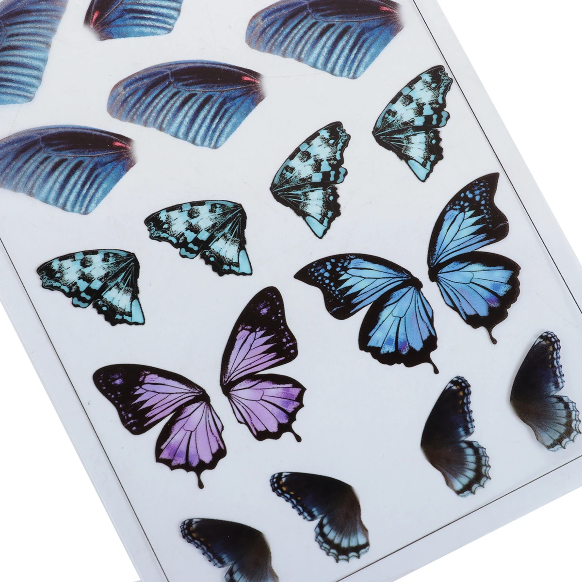 8 Doreen коробка из смолы и ПВХ DIY Scrapbook Deco Наклейки для смолы ремесло крыло Многоцветный 15 см(5 7/") x 10,5 см(4 1/8"), 2 листа - Цвет: 8