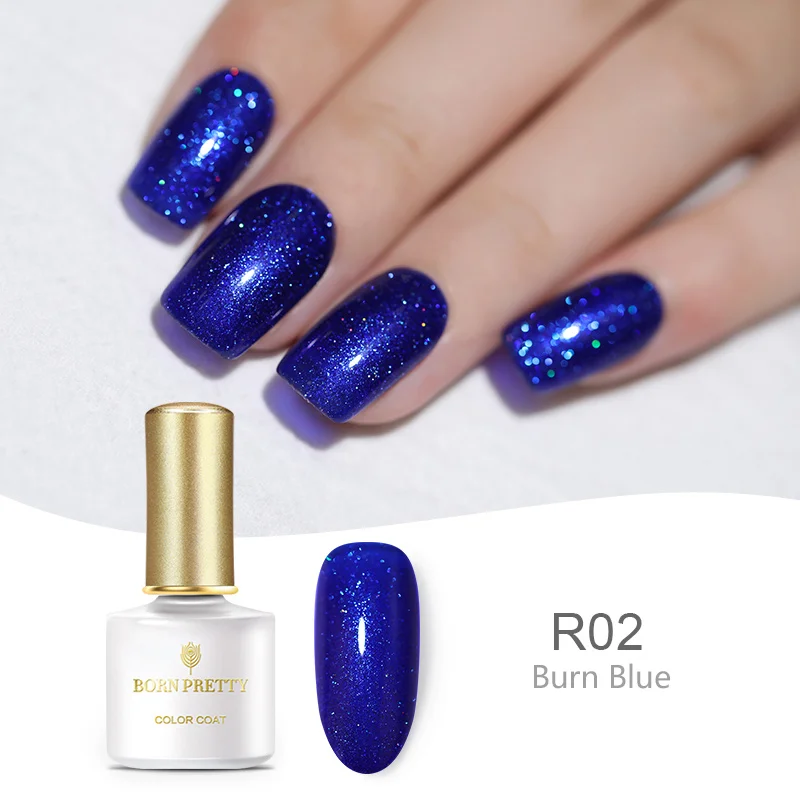 BP-R02 Born pretty, голографическая Лазерная гель для ногтей 6 мл мерцающий блеск Красочный УФ Гель-лак для ногтей Holo лак для ногтей - Цвет: BP-R02
