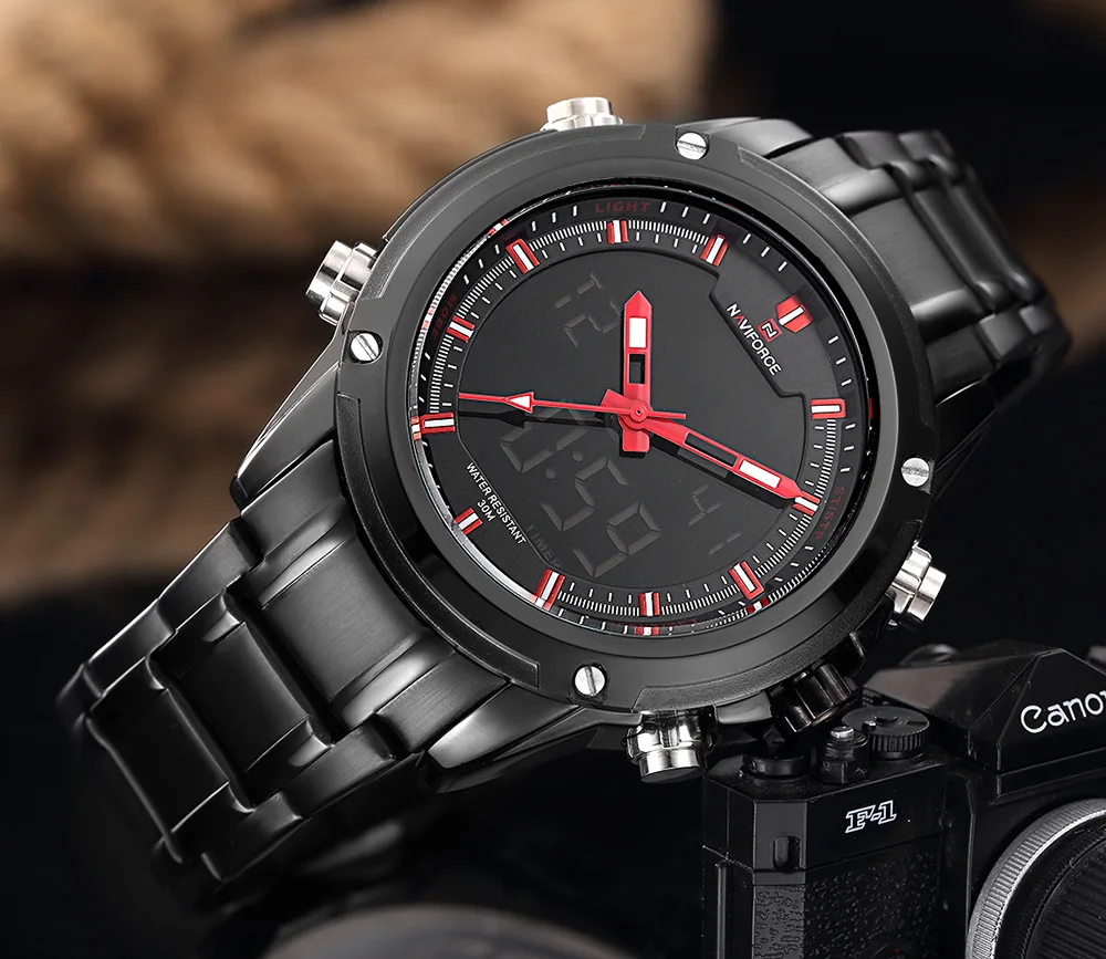 NAVIFORCE мужские наручные часы Новые Лучшие Роскошные брендовые водонепроницаемые