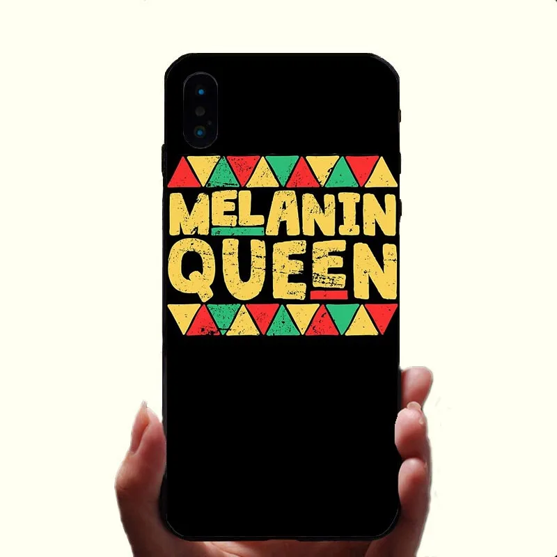 Мягкий силиконовый чехол для телефона iPhone XS MAX XR 8 8Plus 7 6 6S Plus 5 5S SE 2bunz Melanin Poppin Aba