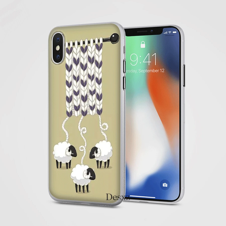 Чехол для телефона вязаный чехол iPhone 11 Pro X XS XR Max 5 5S SE 6 6s 7 8 Plus