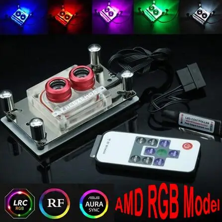 For AMD Компьютерный радиатор водяного охлаждения OD10mm 240p Auminum с 110 140 190 240 мм резервуаром для воды Sc600B Насос Комплекты водяного охлаждения - Цвет лезвия: For AMD