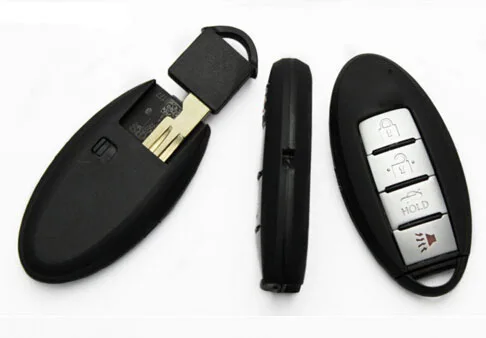 Новая модель с канавками 4 кнопки умный дистанционный ключ чехол для Nissan без