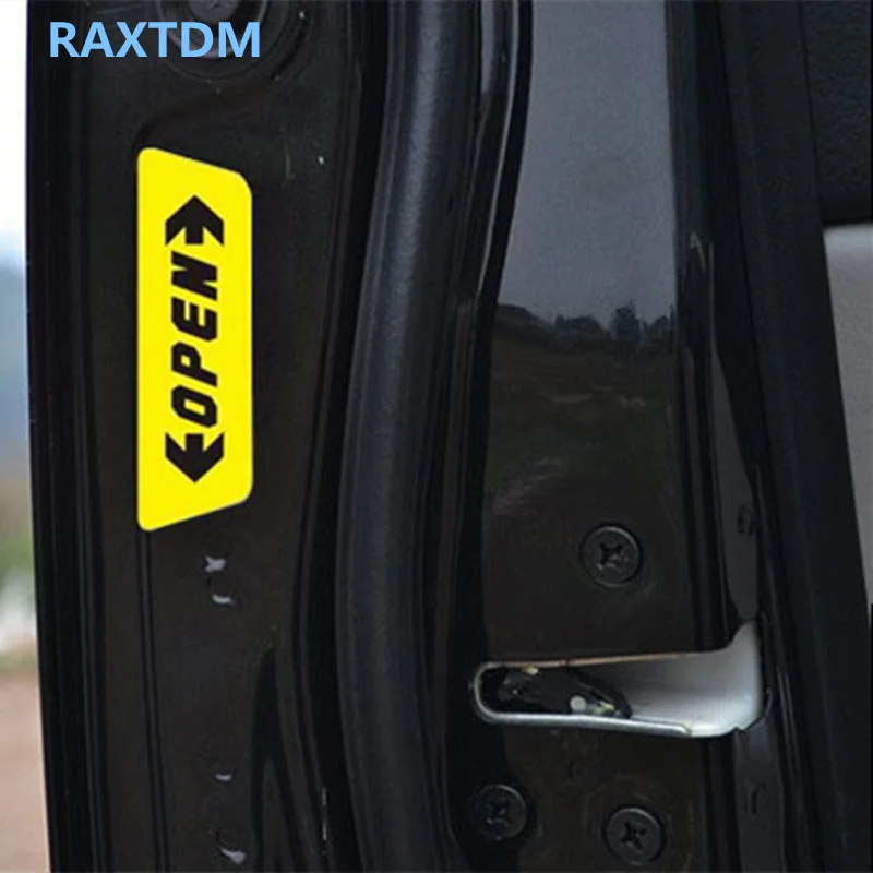 4 шт./компл. Авто Стайлинг дверь открыть Предупреждение ющие наклейки для KIA Rio K2 K3