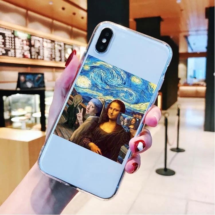 TPU Мягкий чехол для телефона Art Fresco Michelangelo Creation of Adam для iPhone 11 Pro Max SE 5S 6 6s 7 8 Plus X XR XS MAX - Цвет: TPU