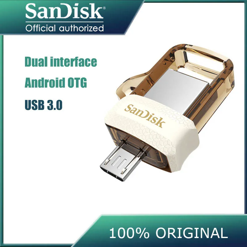 Sandisk 128 ГБ SDDD3 Экстрим USB3.0 Dual OTG USB флэш накопитель высокого Скорость 150 м/с usb карта