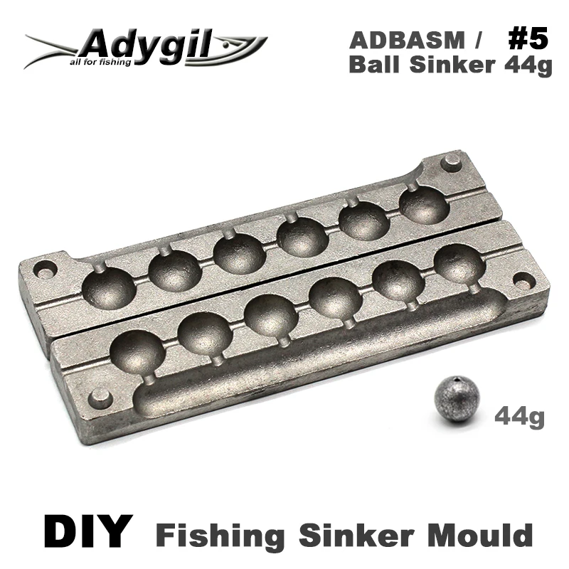 Adygil DIY рыболовный шар грузила прессформы ADBASM/#5 шарик грузило 44g 6
