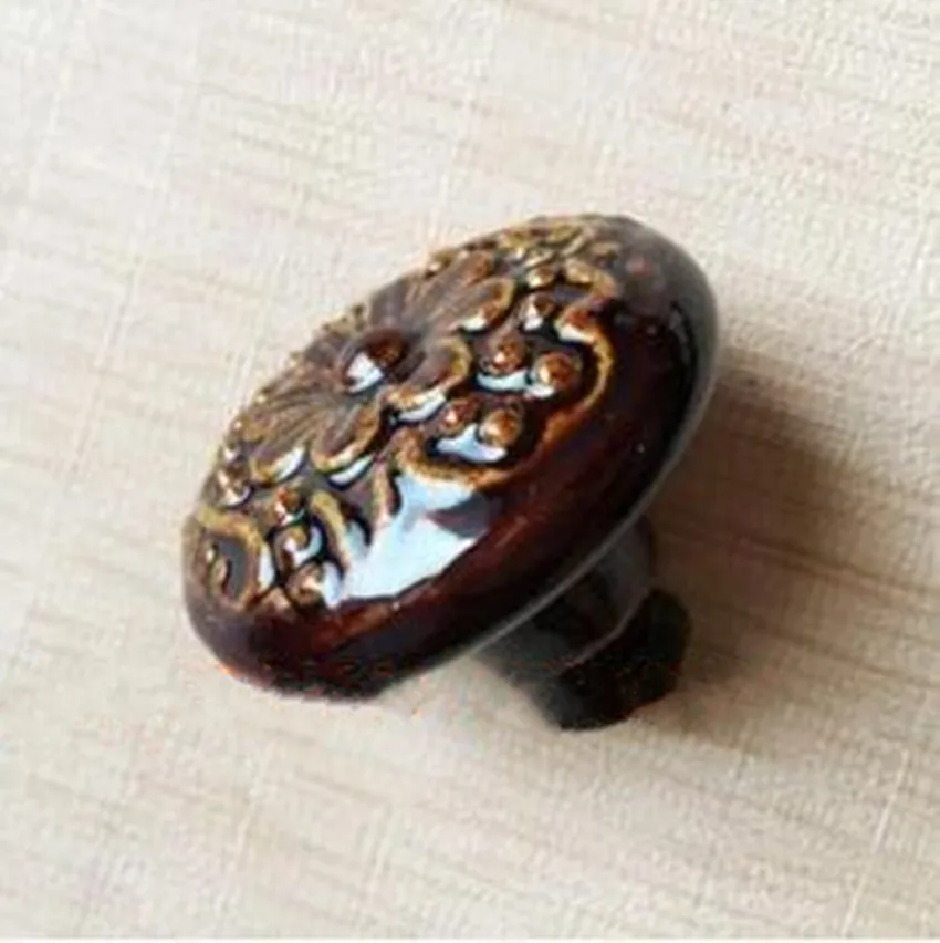 Рельефные мебельные ручки в стиле ретро с измерителем сливы серые синие