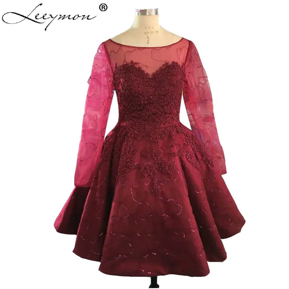 Реальные образцы 2019 г. милые недорогие короткие платья с кружевной аппликацией