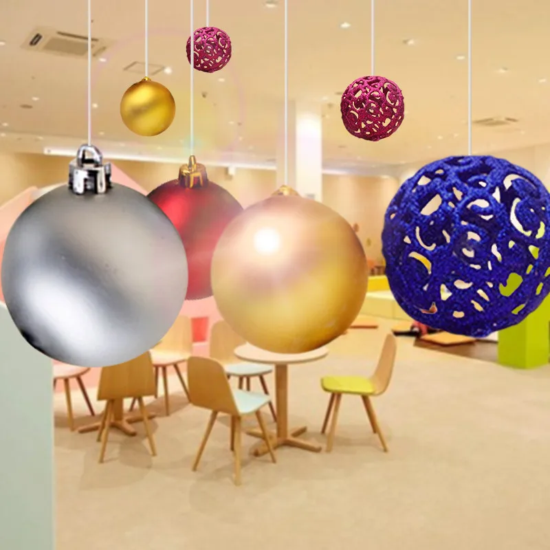 6 шт./лот яркие открытые легкие туфли для елочный шар подвесные шары украшения на