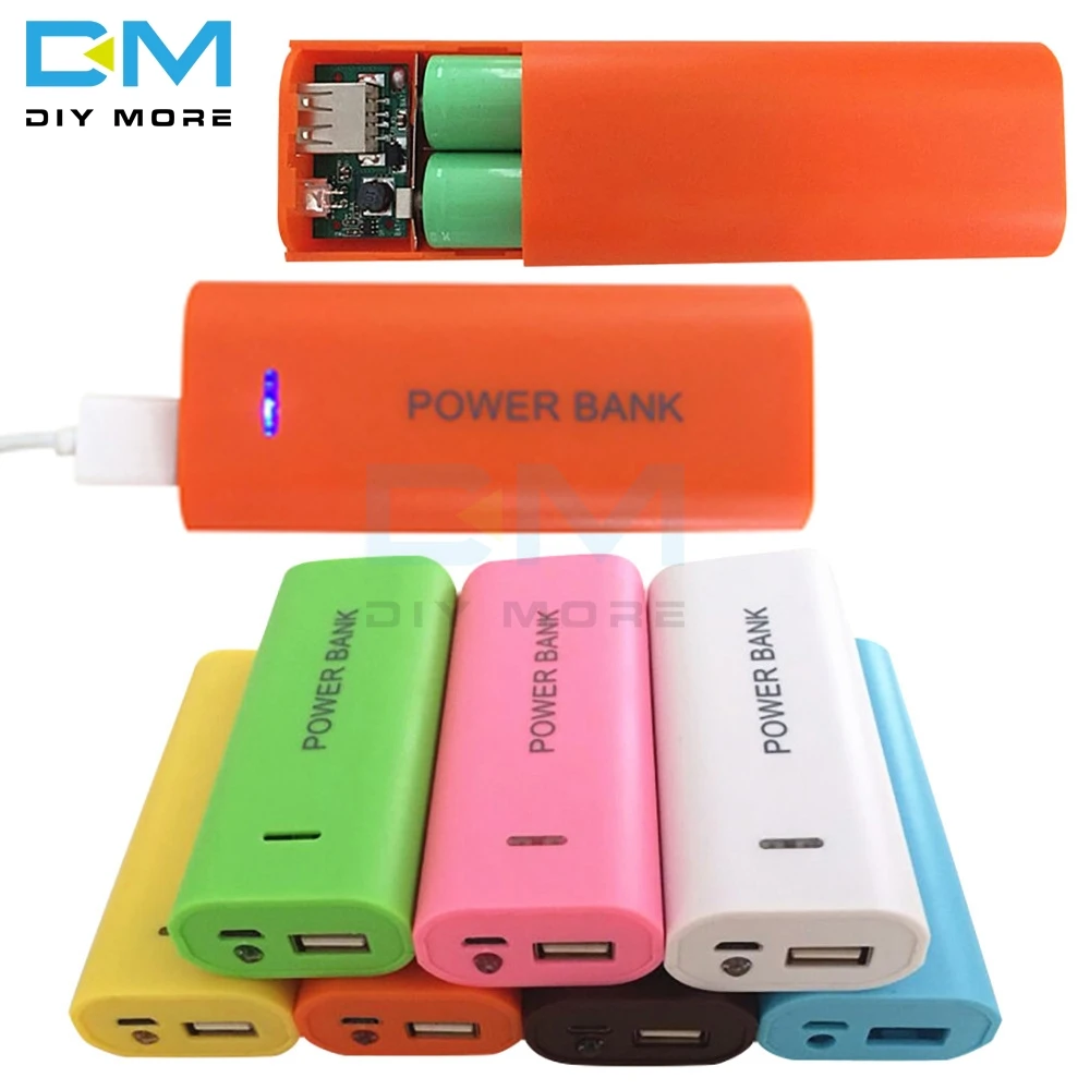 Конфетный Цвет Модный 5600mAh 2X 18650 USB внешний аккумулятор зарядное устройство чехол