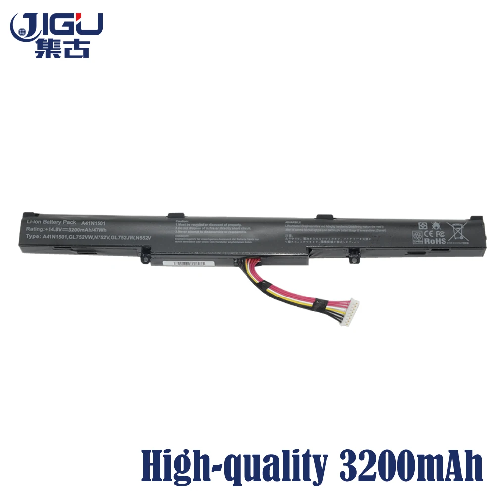 JIGU A41Lk9H A41N1501 Laptop Battery For ASUS N752V N752VW UX450 UX450F UX480 ZenBook Pro 14 4CELLS | Компьютеры и офис