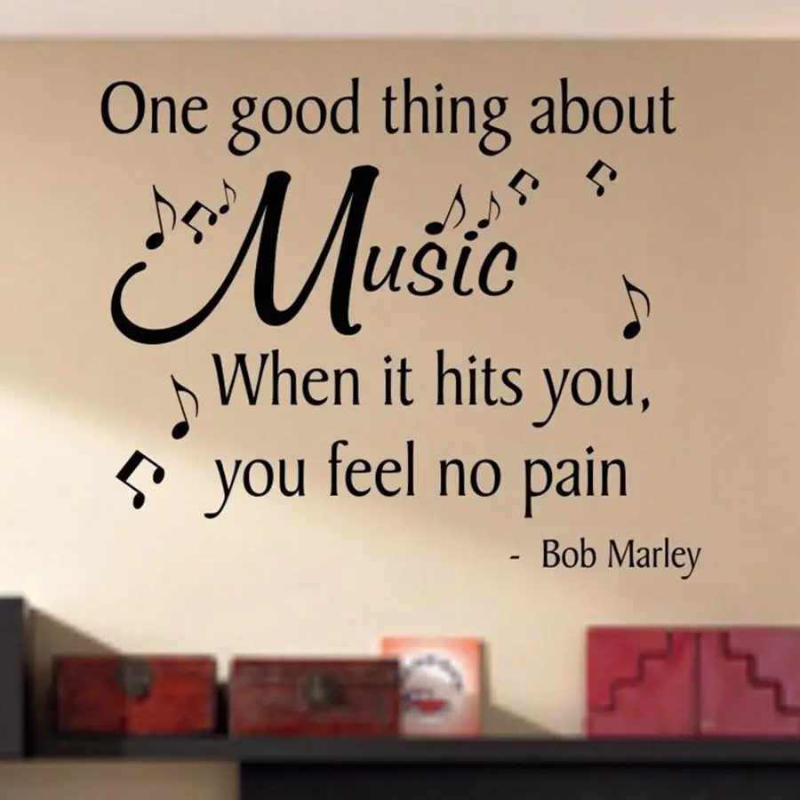 Музыка заставляет вас чувствовать себя без боли музыка стены Цитата Винил