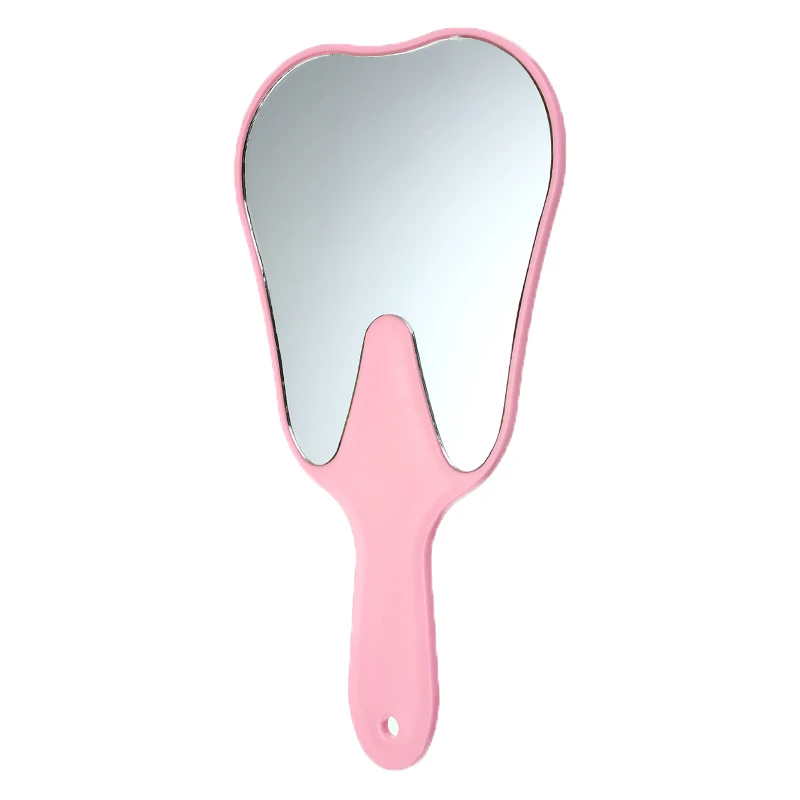5 видов цветов в форме зуба милые пластиковые ручки косметическое зеркало