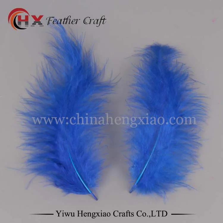 Royal Blue Фабрика 100 шт 4-6 дюймов 10-15 см куриные пары перья индейки Марабу для карнавала DIY Перья Ремесло - Цвет: Royal Blue