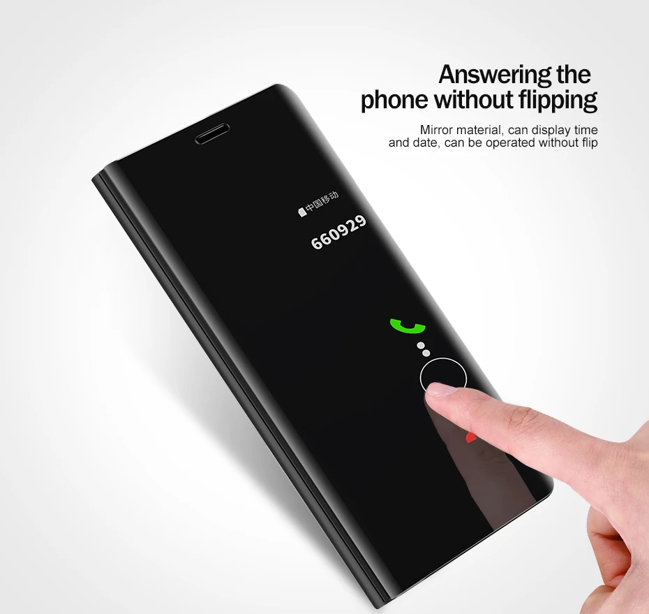 Кожаный чехол с откидной крышкой для мобильного телефона Huawei p20 p20pro p20lite умный