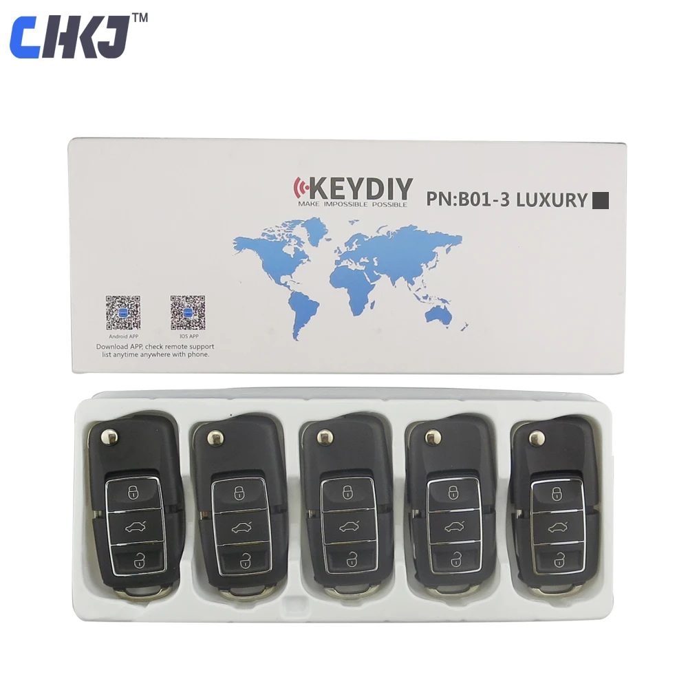CHKJ 5 шт./лот черный B01 3 кнопки KD900 удаленный ключ для ключей DIY KD900 KD900+ KD200 URG200 мини KD пульт дистанционного управления слесарные принадлежности