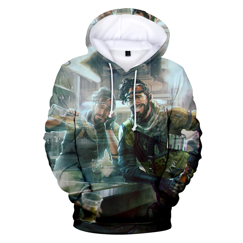 2019 Hot Sale APEX Legends 3D Printed Hoodies Men/Women Fashion Long Sleeve Hooded Sweatshirts Casual Streetwear Sweatshirt 4XL | Мужская