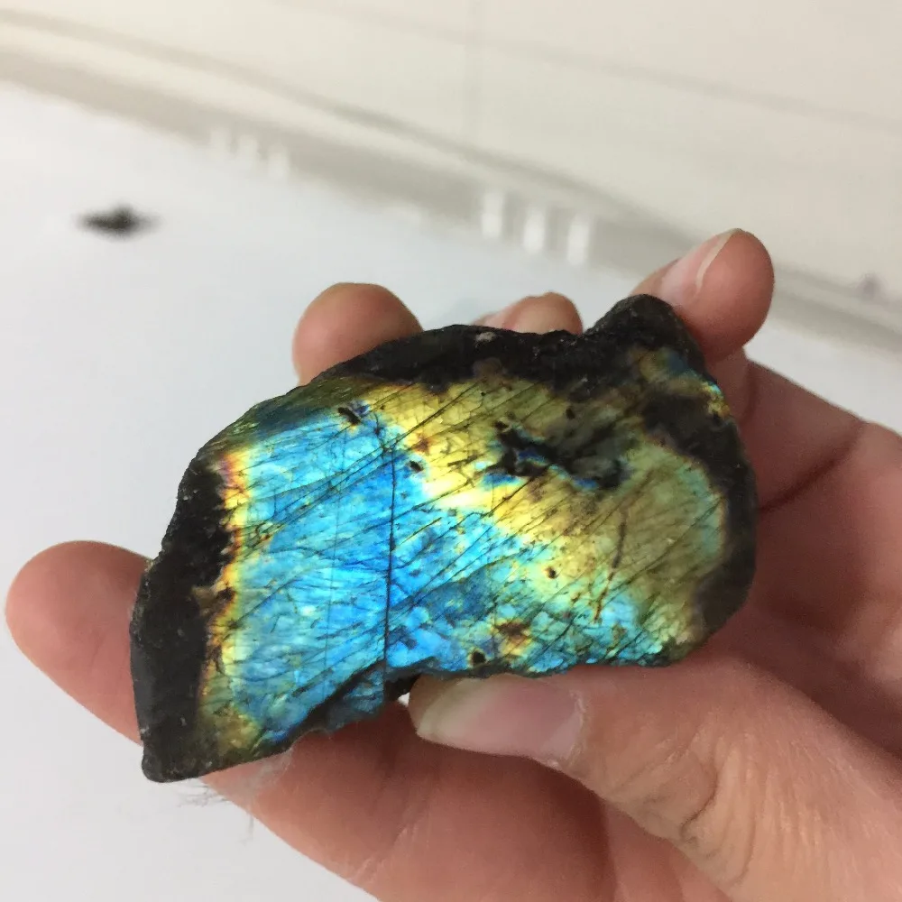 71 г натуральные красочные Лабрадорит целебные минералы кварцевые кристаллы