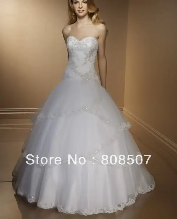 Shipping Free -New Charm Hot Sale Bride Wedding Dress Stock Size 6-16 | Свадьбы и торжества