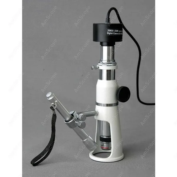 Измерительный микроскоп-поставка AmScope 20X &amp 50X стенд/магазин от китайского