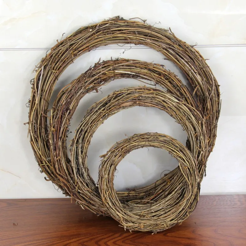 Мебель из ротанга кольцо Рождество деко телесного цвета сухие цветы Рамка