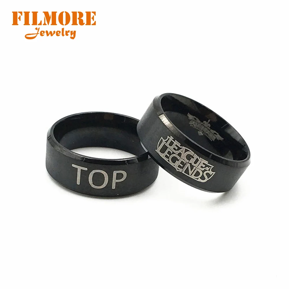 League of Legends Ring - Hot Game LOL Logo | 5 Style Options - ADC TOP MID JUNGLE SUPPORT | Titanium Stainless Steel Fashion Ring for Fans image 5