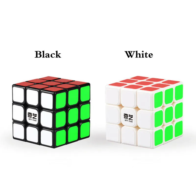 Профессиональный QIYI 3X3X3 куб 5 6 см 3x3 скорость для магического антистресс наклейка