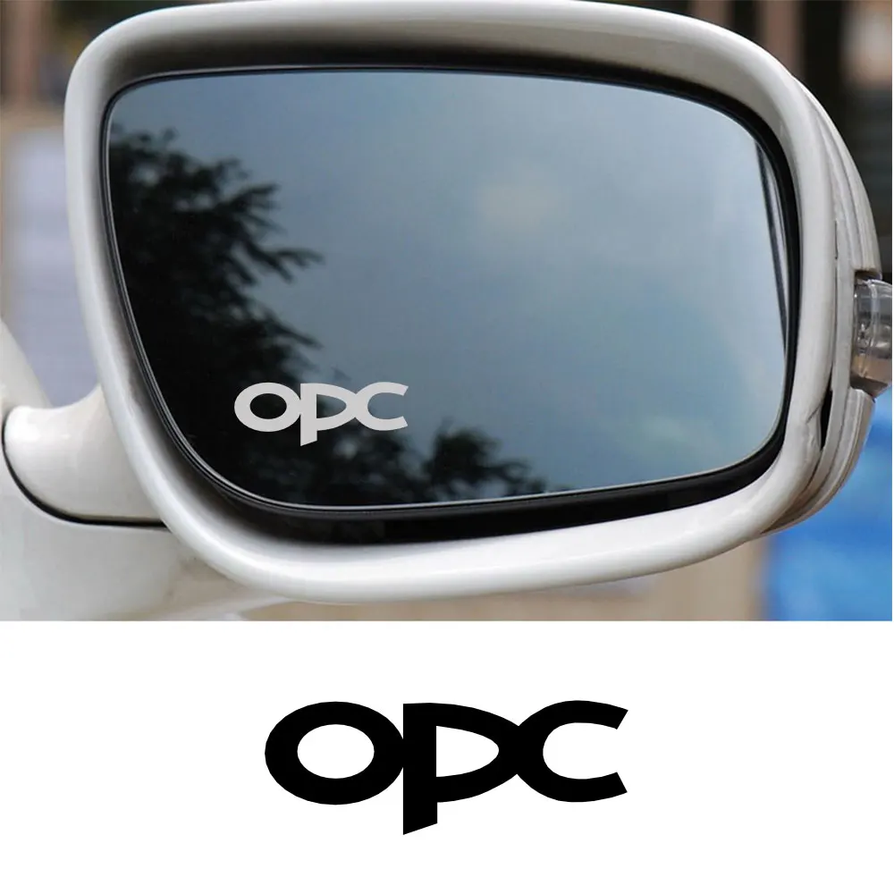 2 шт. для opel opc логотип значок стеклянный эффект автомобиля Стайлинг крыло зеркало