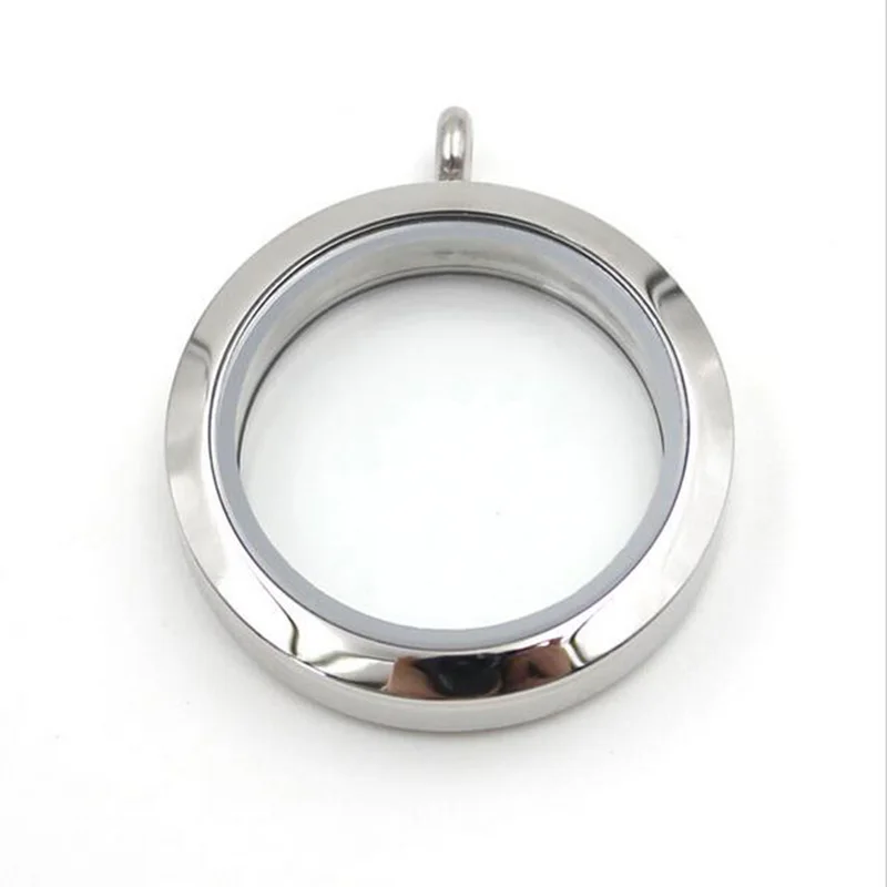 5 шт. серебристые медальоны 20 мм 25 30 38 из нержавеющей стали 316L|glass locket pendants|locket
