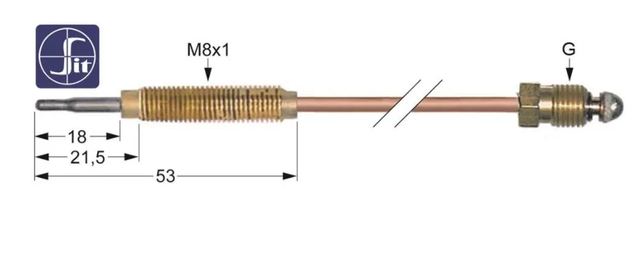 

SIT термоэлемент Lange 1200 мм меховой Gasherd, elektrobackop