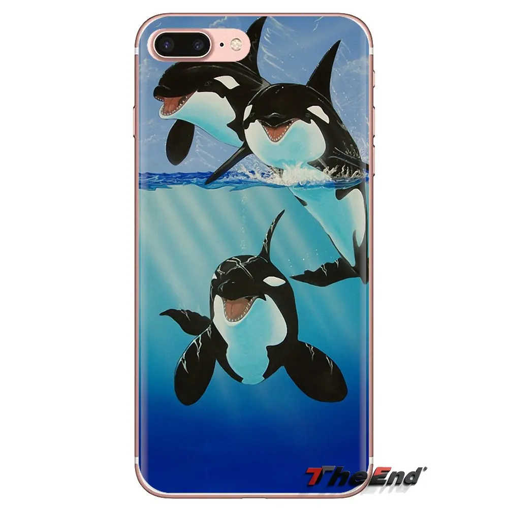 Прозрачный чехол из ТПУ для Huawei Mate Honor 4C 5C 5X6X7 7A 7C 8 9 10 8C 8X20 Lite Pro Killer Whale Orca |