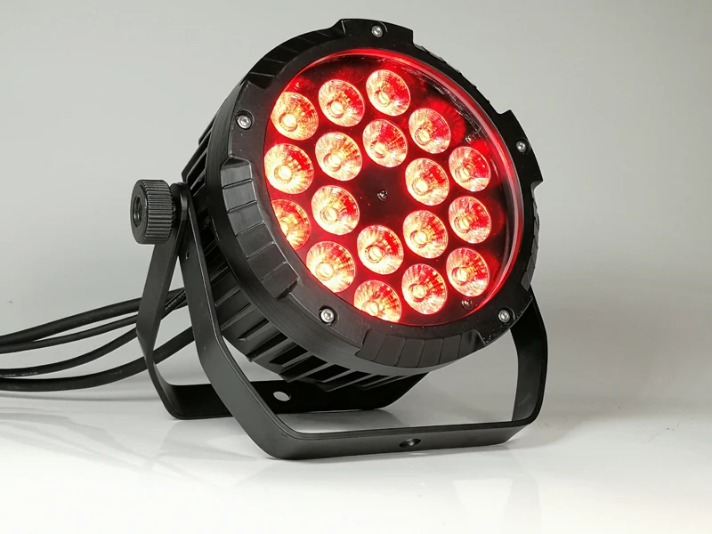 4 шт./18x18 Вт Водонепроницаемый Светодиодный прожектор Par Light + светильник light чехол
