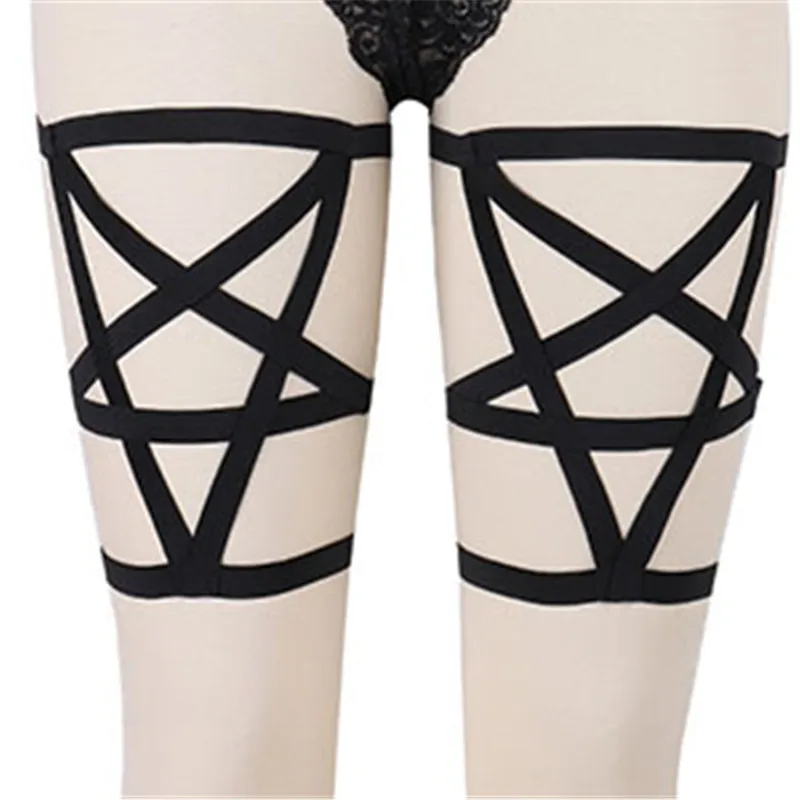 YP052 JLX. Жгут боди жгут белье Harajuku Готический Фетиш Секс БДСМ Связывание эротические полный Хэллоуин подвязки эластичная Регулировка бретельки Топы - Цвет: YP052