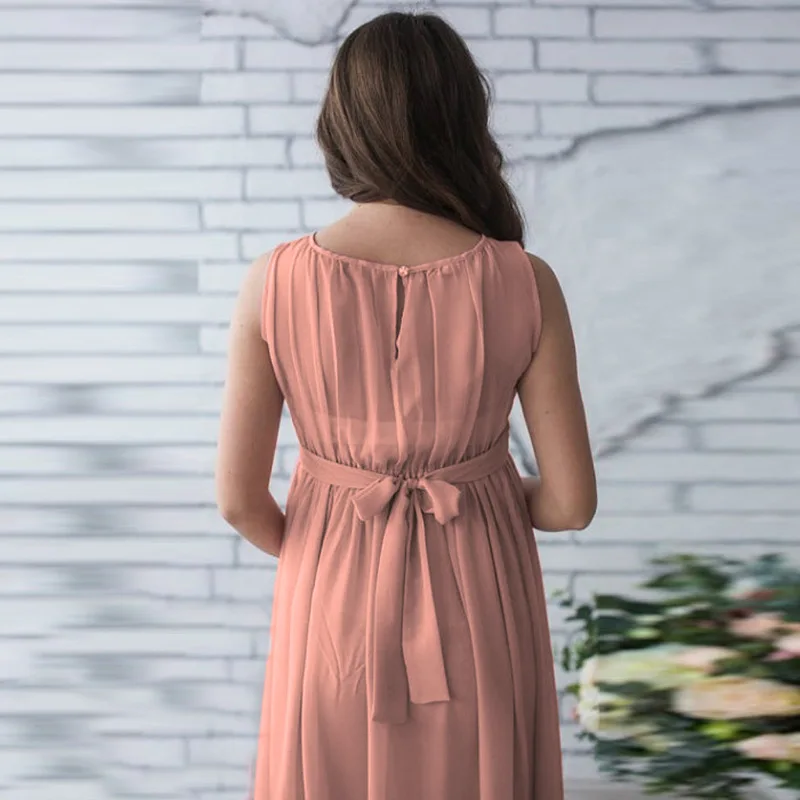 Шифоновое длинное платье для беременных женщин Повседневное вечернее платье с длинным рукавом для вечеринки Длинные Макси платья для бере... от AliExpress WW