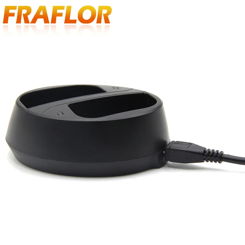 Овальное зарядное устройство для камеры с двумя портами Micro USB Canon LP E6 5D2 5D3 70D 60D 6D 7D