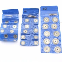 10pcs 16 60 mm diamond cutting disc abrasive wheels rotary blades saw grinding cut off wheel with shank 18 for dremel tools