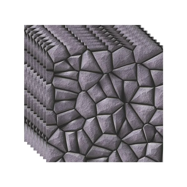 8PCS Водостойкие 3D кирпичные панели, самоклеющиеся обои для стен, ванной комнаты, кухни, щитка, плитка для гостиной, обои, домашний декор - Цвет: 8PCS