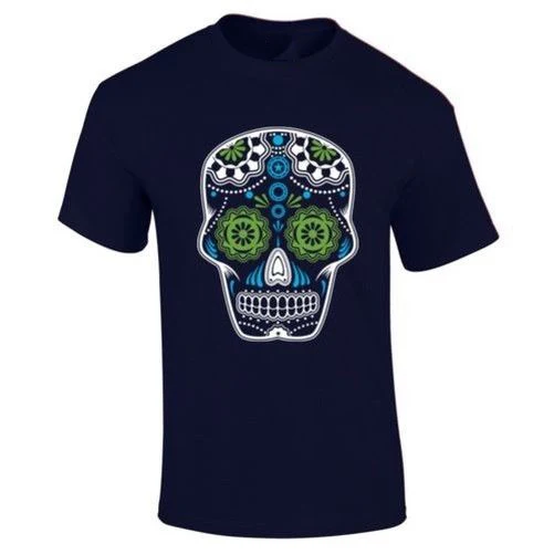 Футболка Tete de mort Calavera Homme Coton футболка bonbon jour the Dead ts930 топ бесплатная доставка