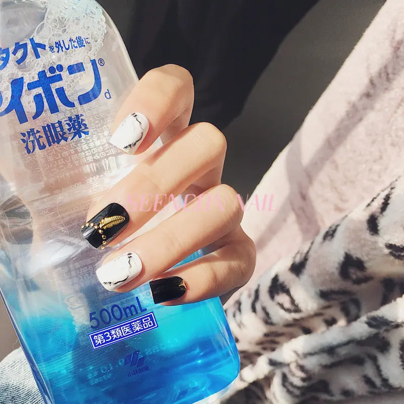 Новый 24 шт трещина черный белый цвет японский ретро перо элегантный дизайн