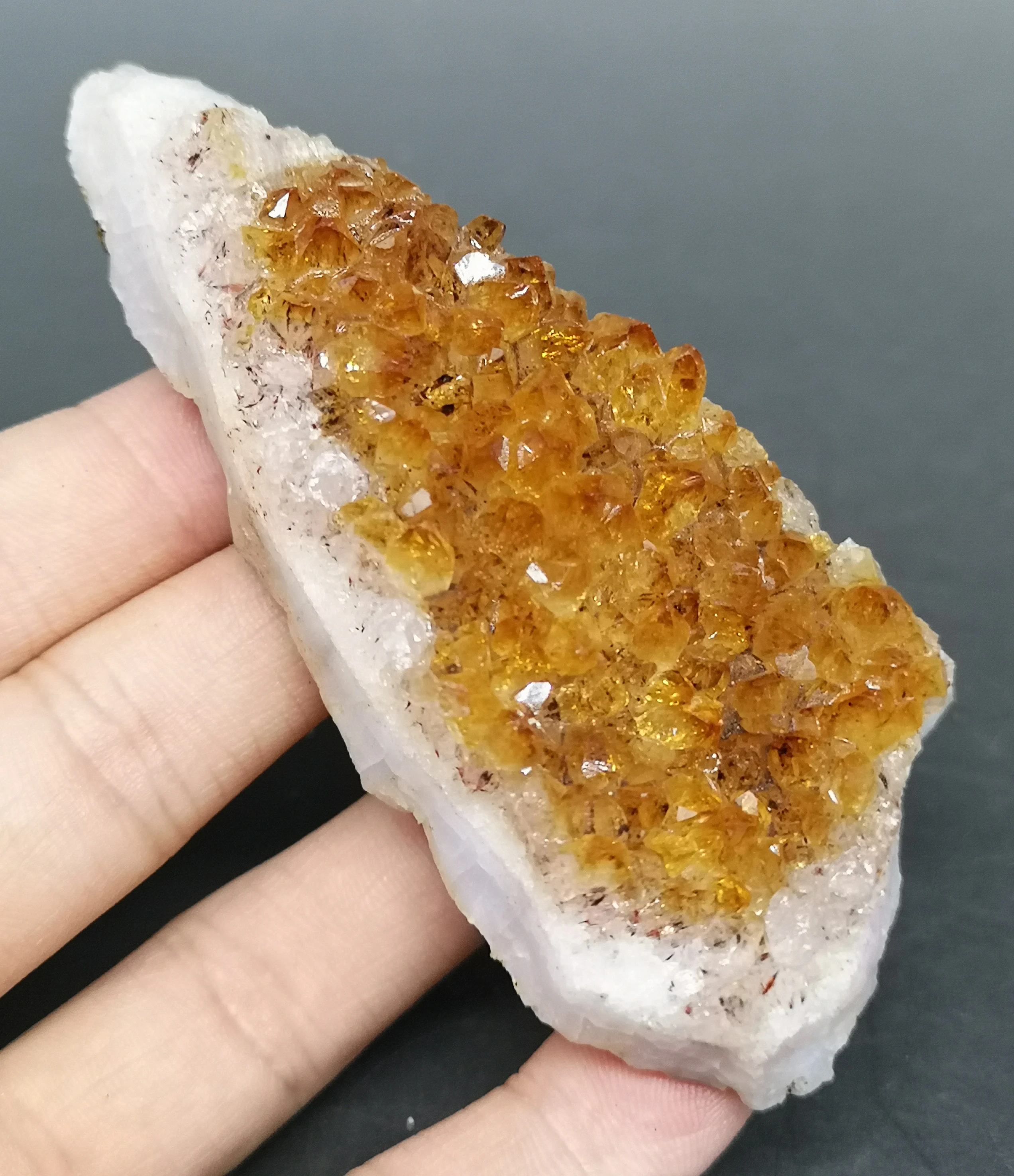 98 г натуральный цитрин кластер минеральные хрустальные образцы камни и