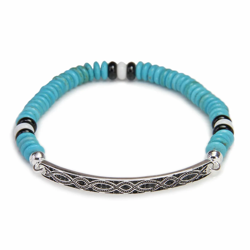 Красочный коралловый черный обсидиановый браслет Thomas с бусинами узлом мостом