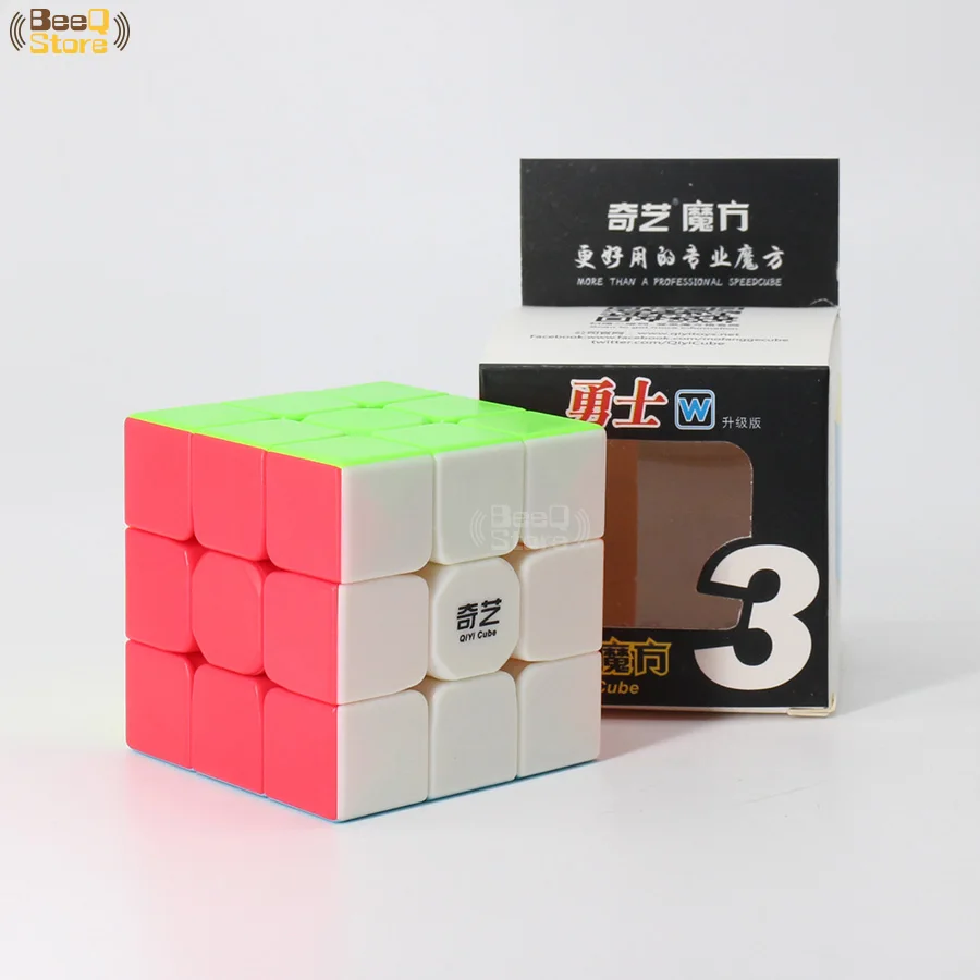 3x3-Stickerless Qiyi 2x2/oneplus 3/OnePlus x 3 4x4 5x5, волшебный куб, QiyuanS QizhengS Скорость куб, головоломка, WarriorW Qidi черный Stickerless 3 шт. 4 шт./компл. развивающая игрушка - Цвет: 3x3-Stickerless