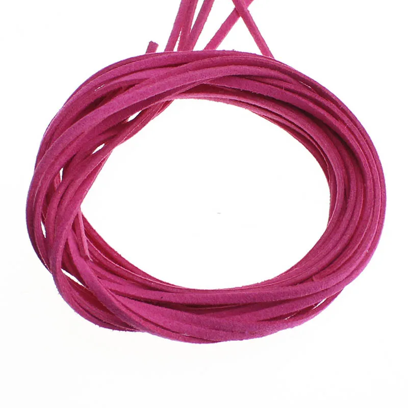 Корейская кожаная плетеная веревка 20 шт. 3 мм плоская цветная мягкая для