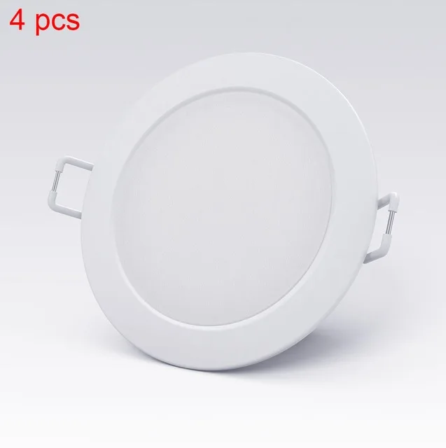 4pcs Xiao mi jia Интеллектуальный светильник Wifi работа с mi home App пульт дистанционного управления белый и теплый светильник умный сменный светильник - Цвет: 4pcs