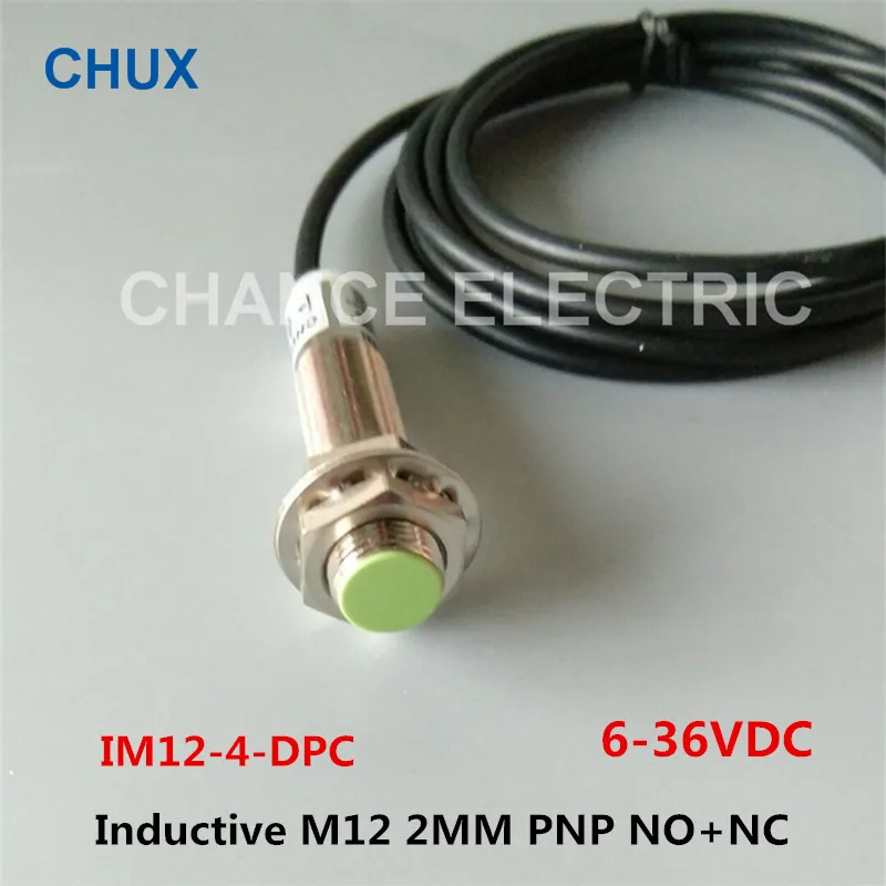 Индуктивный датчик приближения pnp m12 NO + NC Flush тип 2 мм расстояние обнаружения 4