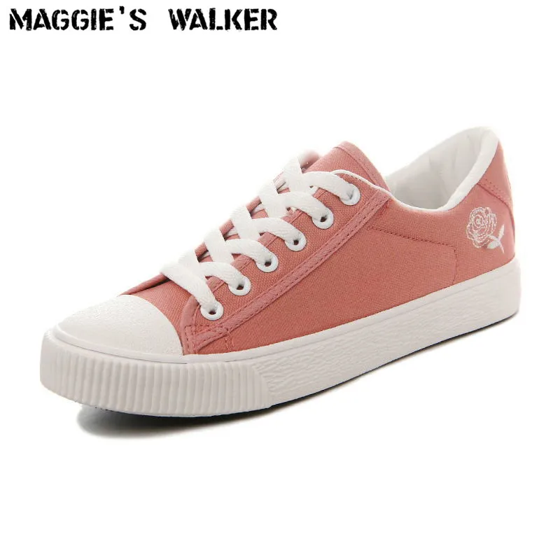 Maggie's Walker/женская модная весенняя парусиновая Повседневная обувь на платформе с