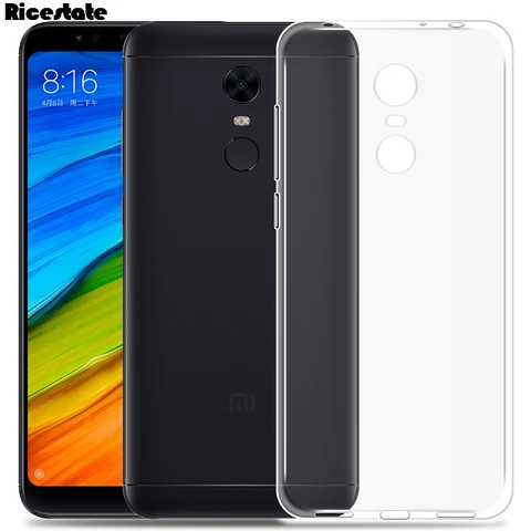 Чехол Ricestate для Xiaomi Redmi 5 Plus, ультратонкий, прозрачный, из ТПУ, мягкий силиконовый чехол для Xiaomi Redmi 5 Plus